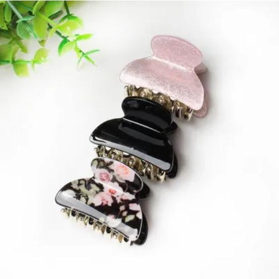 3pack Hair Clip Daisy Acrylic Plastic Small Hair Claw For Women Girls Fashion Gold Crab For Hair Tins Clamps Hair Accessories