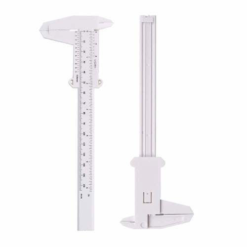 Plastic Vernier Caliper, 15cm, Measures Inner and Outer Diameters and Depths. Lightweight and Portable, with High Precision and Rust-resistant Propert