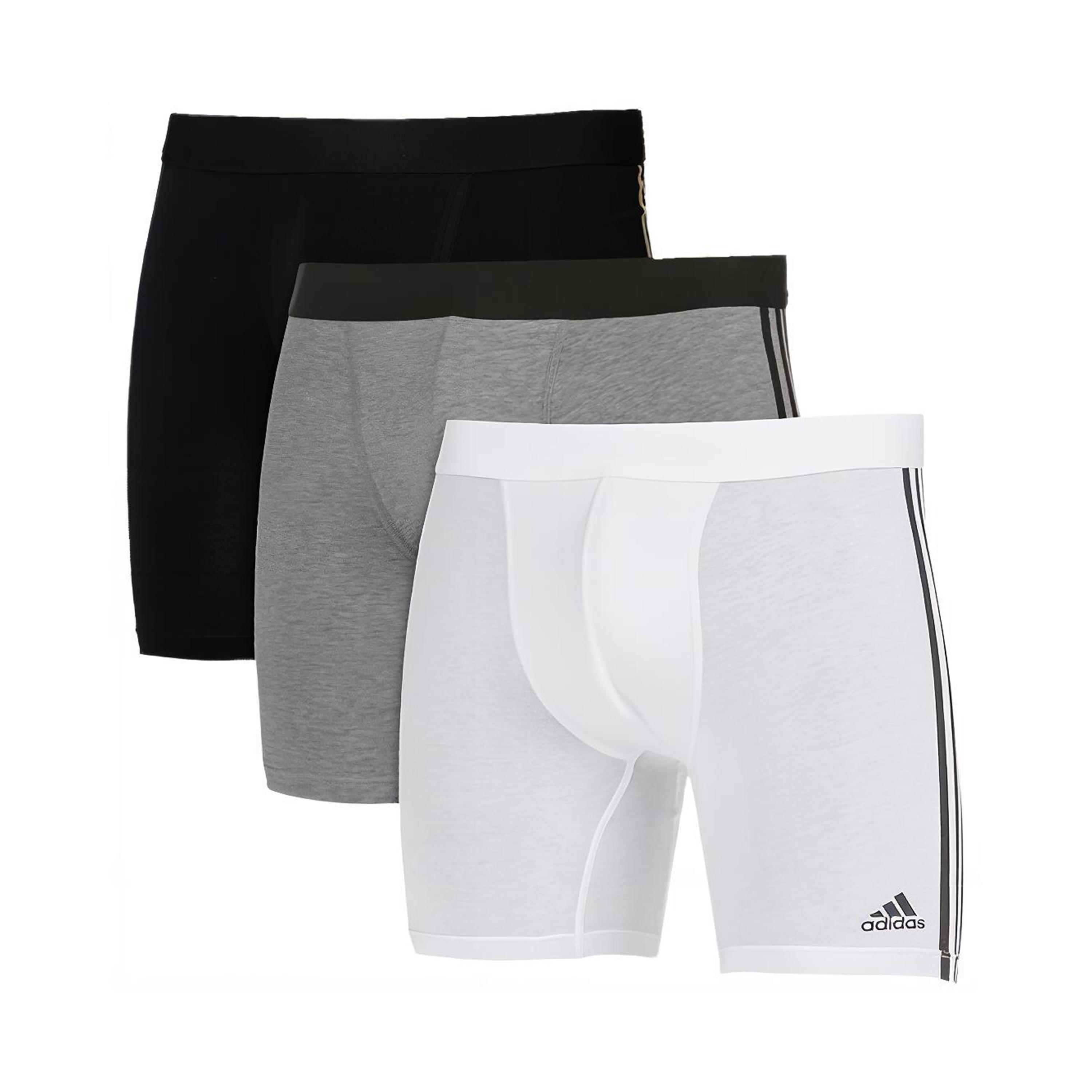 

Adidas Moisture Wicking Sports Boxer Briefs 3 Pack Men Underwear 4A2M03-908 L