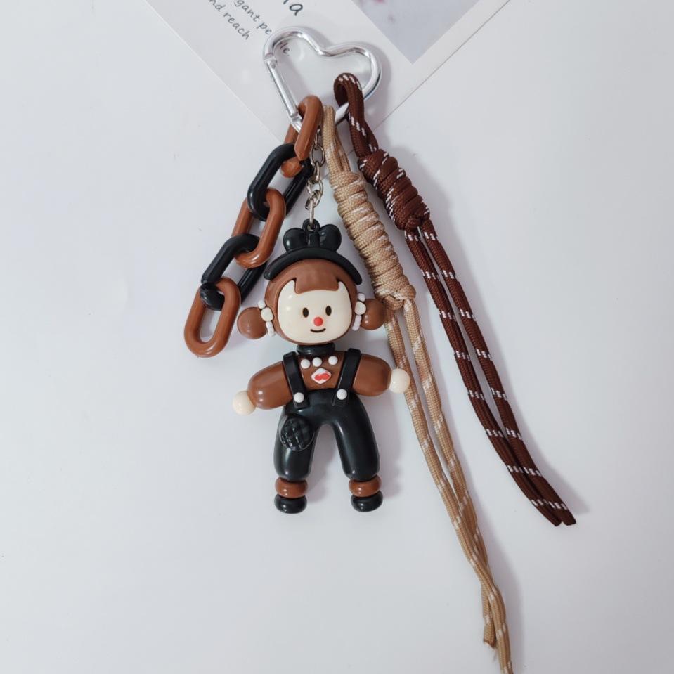New Durable Braided Rope Polyester Bag Pendant Small Puppy Cartoon Multi-Strand Street Trends Gift Made in China