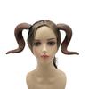 Carnival Mouflon Horn Headband: Halloween Masquerade Costume Accessory