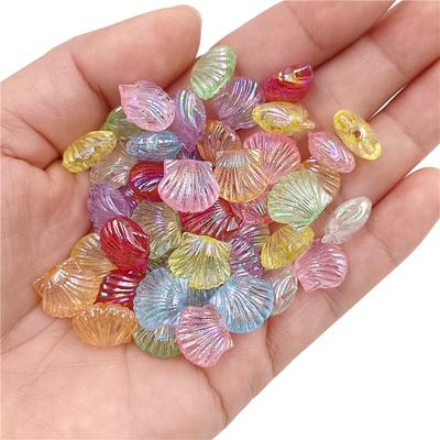 20 Stücke Acryl Ozean Stil Schmuck Perlen AB Shell Lose Perlen DIY Halskette Handgemachte Accessoires