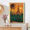 Baja California Mexico Print Art Canvas Painting Canada Niagara Falls Canvas Painting Vintage Travel Poster Print Home Decor
