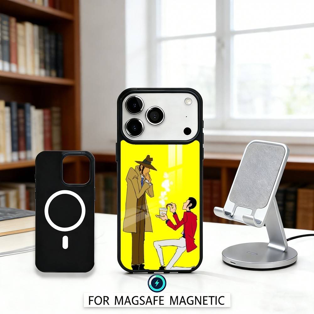 L-Lupin Anime T-Third Phone Case For iPhone 17,16,15,14,13,12,Pro,Max For Magsafe Magnetic Wireless Charging
