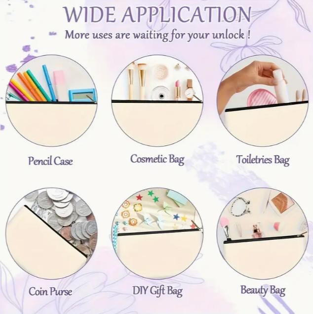 Foldable Travel Makeup Bag with Zipper - Lightweight, Durable Organizer for Cosmetics & Toiletries - Perfect Gift for Women