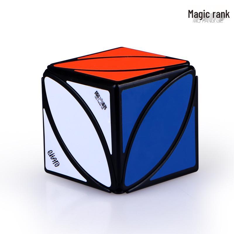 Qiyi 2345 Schicht Schwarz Sticker Magischer Ahornblatt Pyramidenwürfel - Skewb SQ Twisty Unregelmäßig