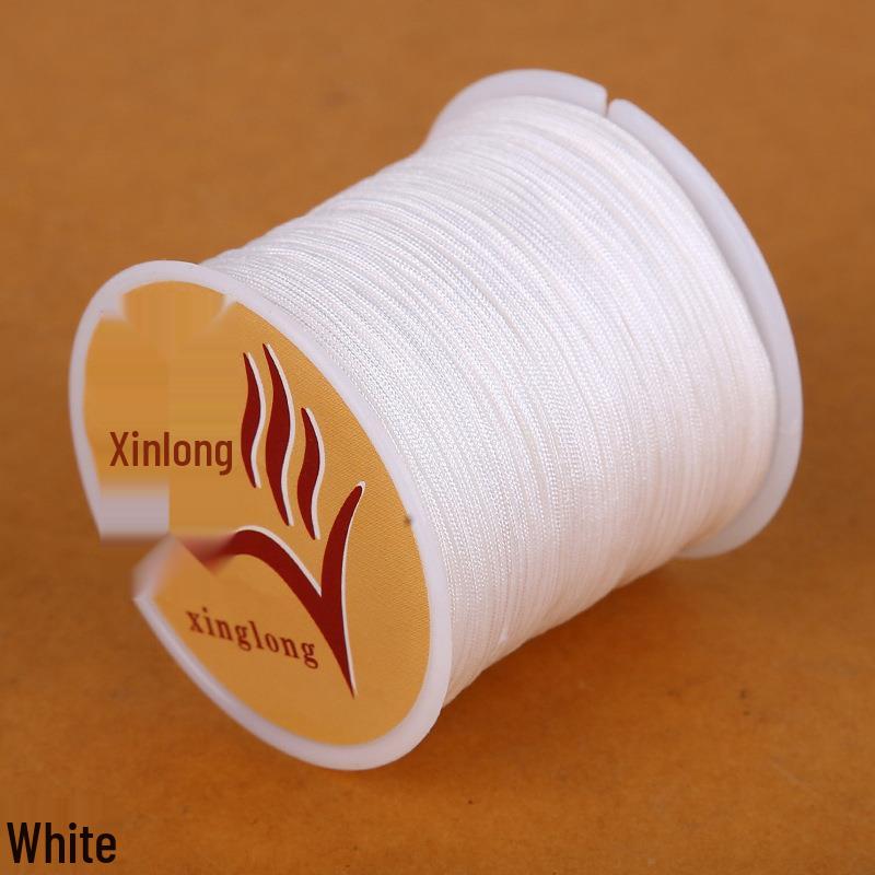 

Нефритовая нить №. 72 - 0,8 мм Красный полиэстеровый шнур для DIY подвесок и аксессуаров для ювелирных изделий в китайском стиле 1 piece/package