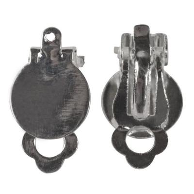 Earring - sct.-LS - 12mm - Platinum - Silver - 2 Pieces