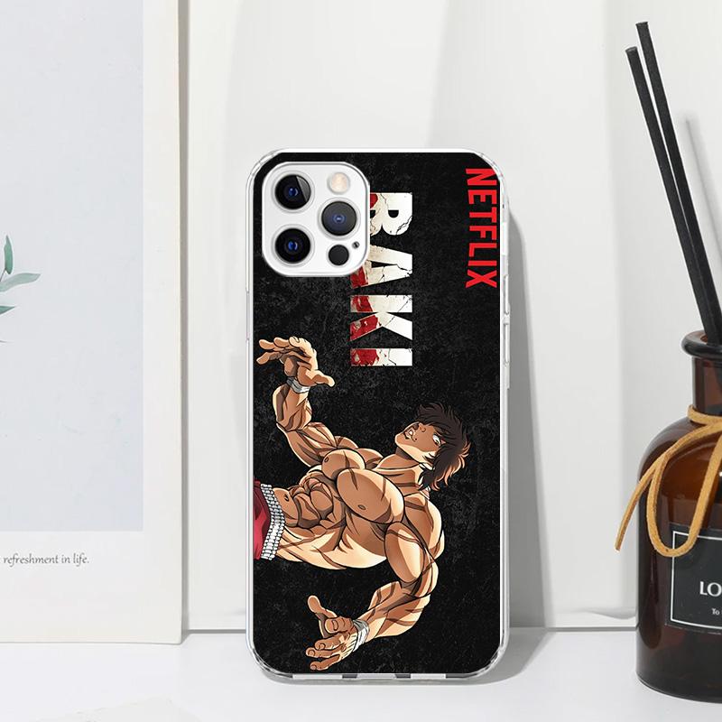 Baki the Grappler Original Anime Phone Case For Iphone 17 Air 16 15 Plus 16E 14 Pro Max 13 Mini 12 11 7 8 SE Fundas Soft Back Co