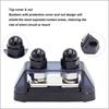 Power Distribution Terminal Block M10 Marine Battery Busbar With Cover Battery Terminal Distribution Block 2X Power Stud Busbars