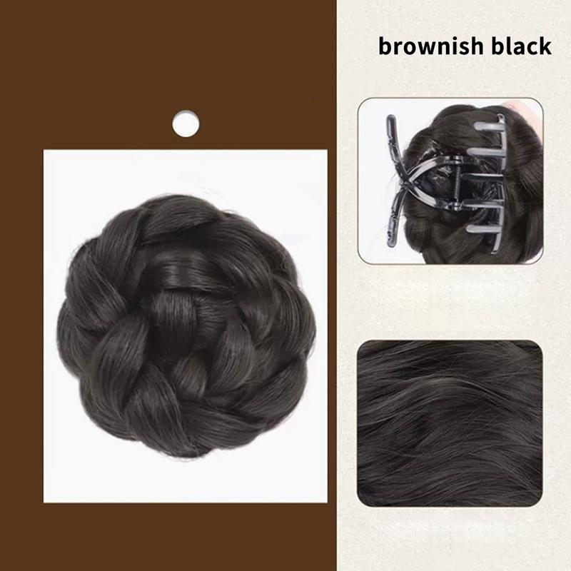 

Синтетический парик пучок форма шара волосы заплетенный шиньон танцор женская заколка для волос укладка аксессуары для волос