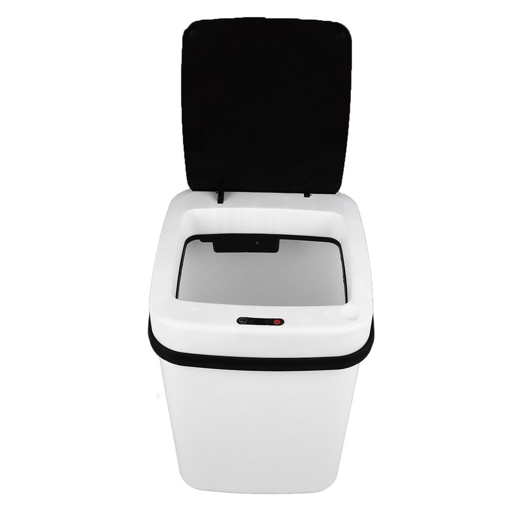 Smart Trash Can Large Capacity LED Light Automatic Motion Sensor Waste Bin with Button for Home Use