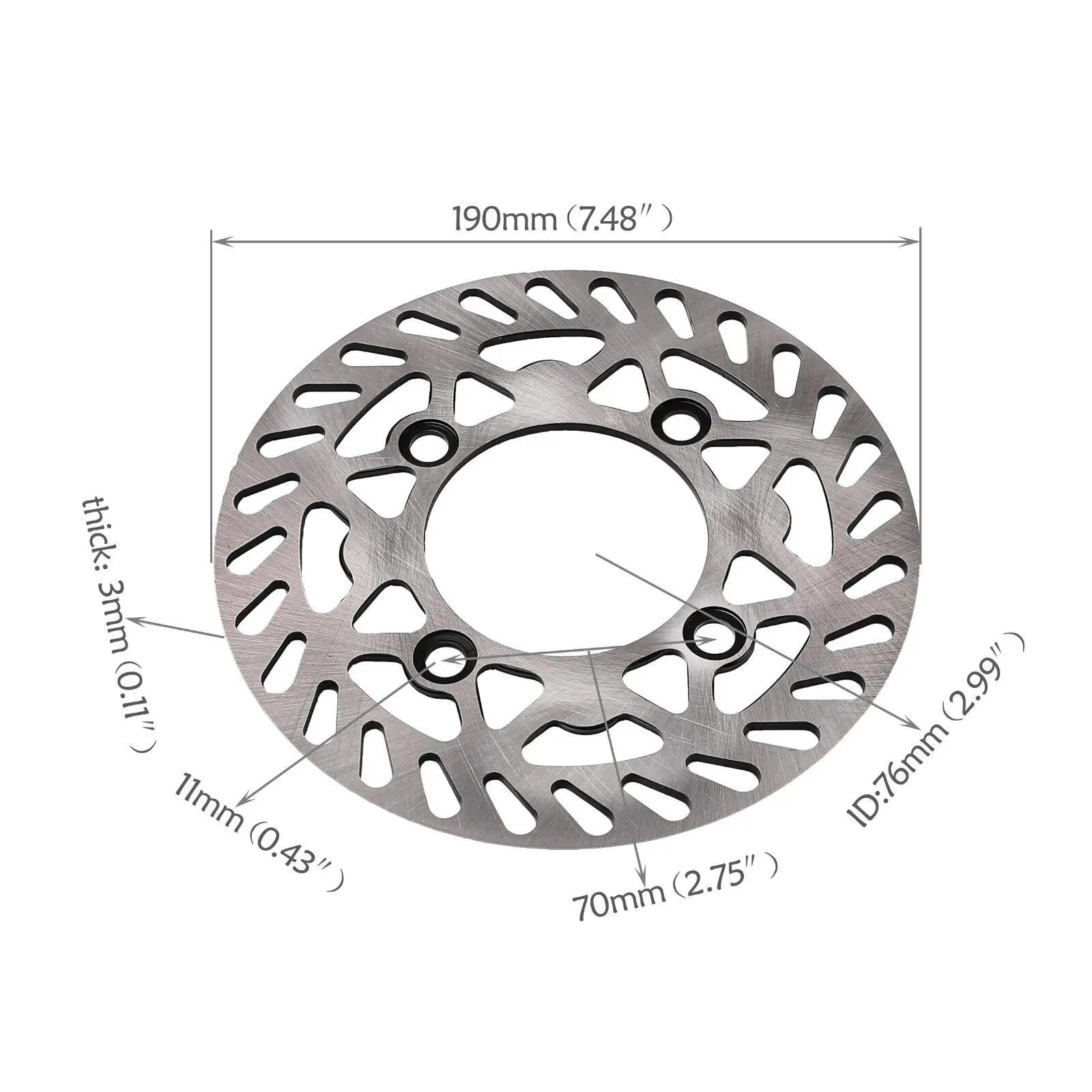 Motorcycle Front / Rear Brake Caliper / Rotor for Pit Dirt Bikes and Trail Bikes Compatible with Honda CRF70 Thumpstar Apollo Rear Brake Disc