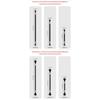Double 17mm 25mm Ball Head Carbon Fiber Extension Rod Stainless Steel Connectors For Action Camera GPSs Phone Mount