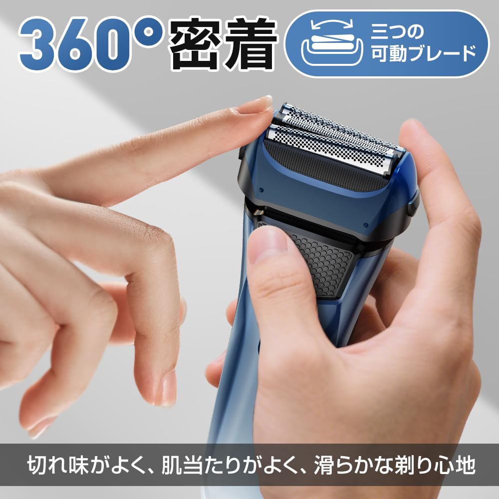 Electric Shaver for 2025 Close Highest Electric IPX7 USB Quick Rotating LED Battery Time Electric Shaver [New - Shave, Quality] Men's Shaver, Quiet,