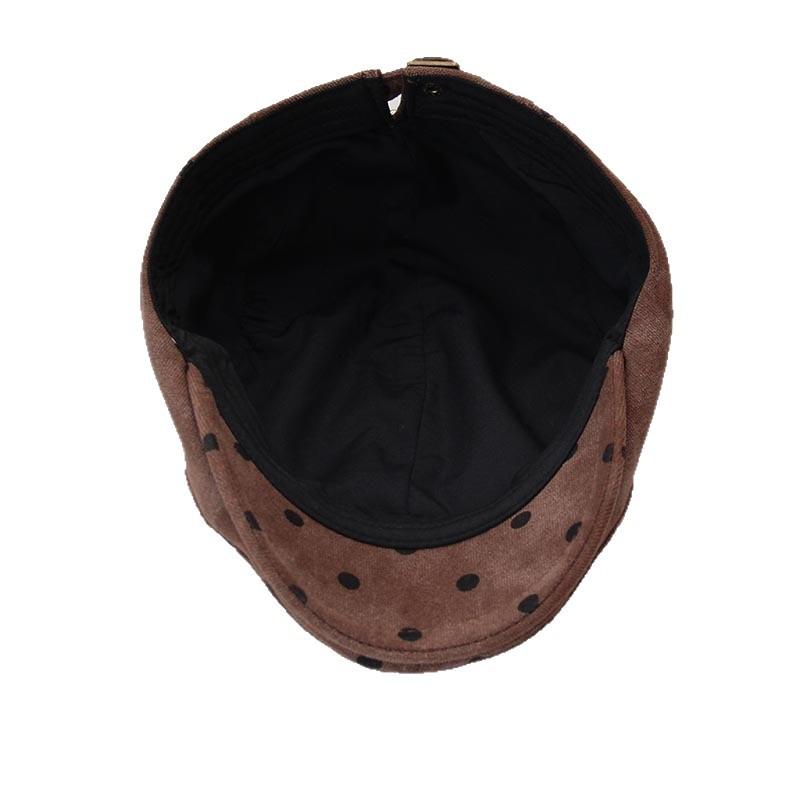 New cute retro Hong Kong style polka dot forward hat children autumn and winter fashion versatile painter hat peaked cap tide