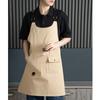 New Strap Style Apron Anti-fouling Sleeveless Nail Art Cafe Workwear Waterproof Catering Waiter Work Clothes