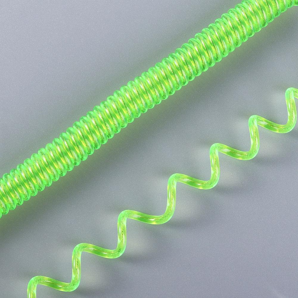 Key Cord Key Chain Spiral Coiled Lanyard Safety Rope Stretch Fishing Tools Spring Elastic Rope