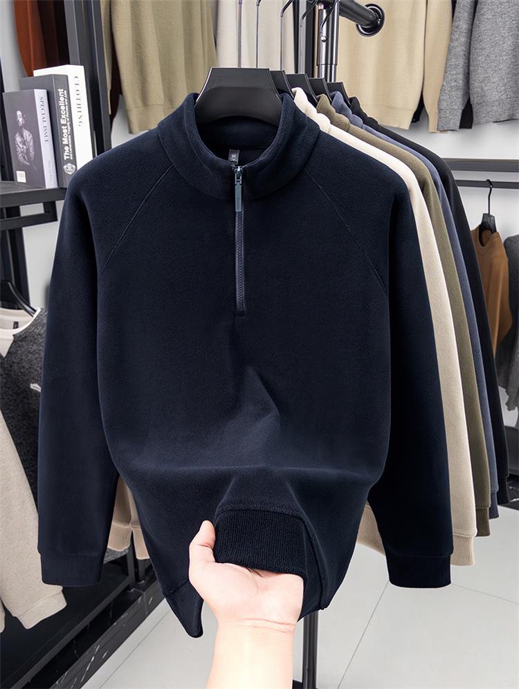 Men's Wool Hoodie - Autumn/Winter Thick Warm Base Layer Top