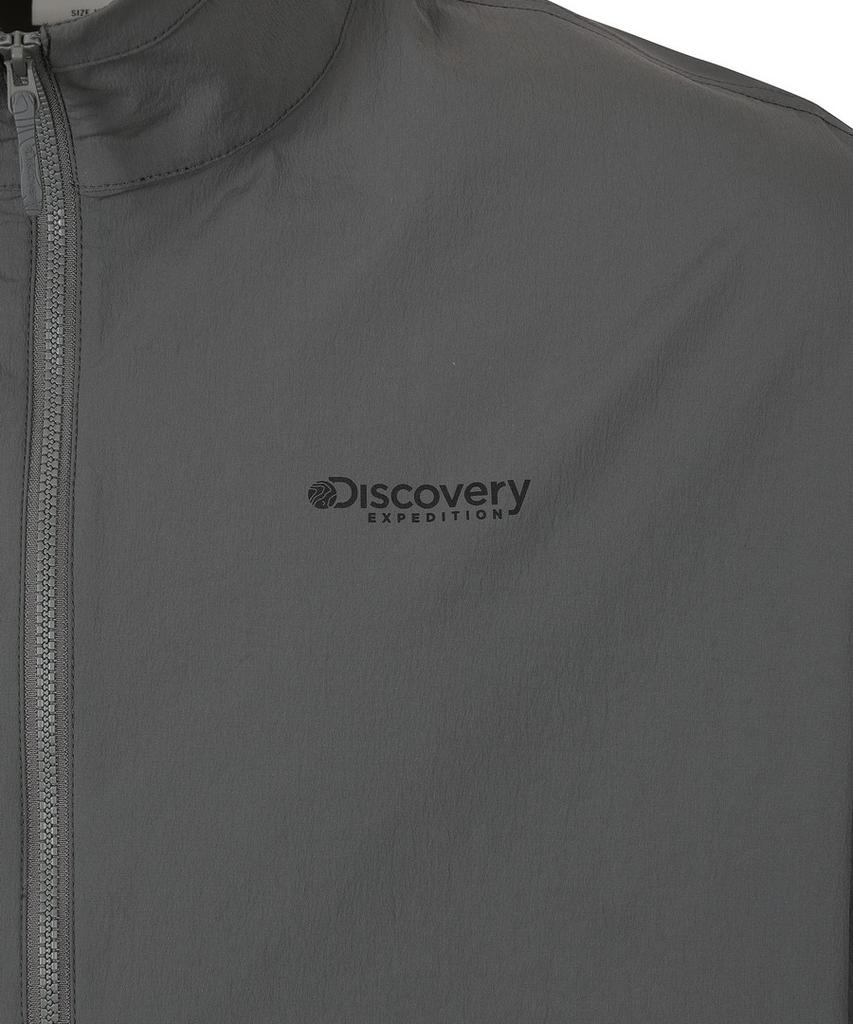 Discovery Expedition Men'S Freshvent Lightweight Woven Training High-Neck Jacket (D/Grey)
