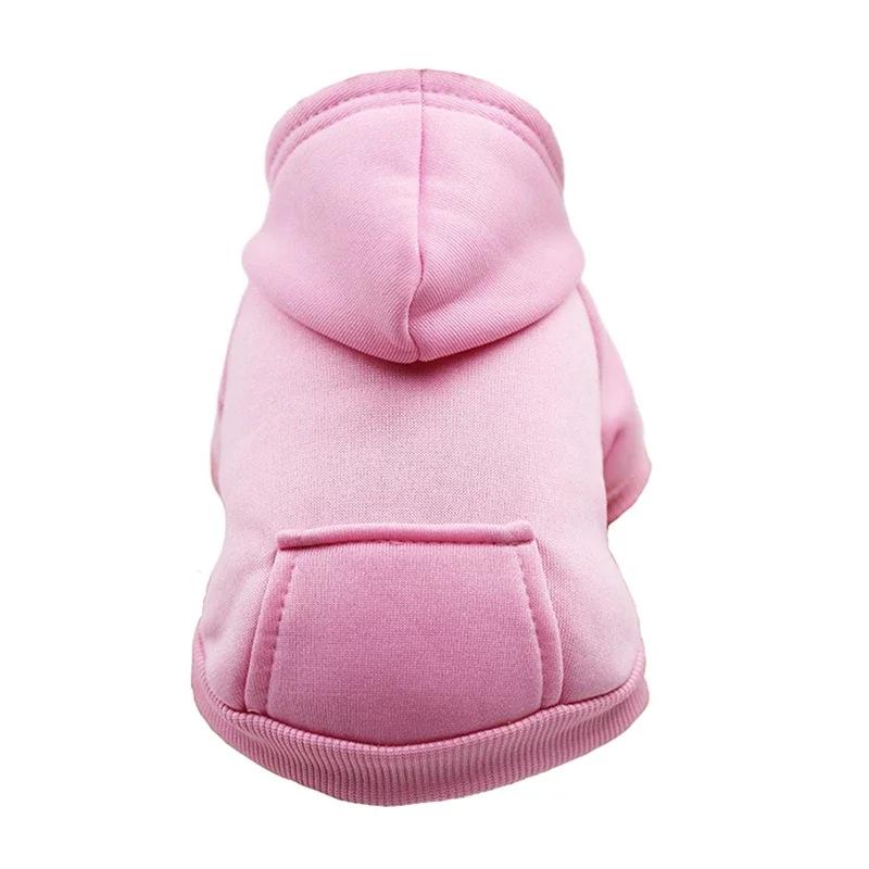 Winter Pet Dog Clothes Hoodies Warm Sweater with Pockets Coat Outfit Puppy Jacket Cotton Pet Costume Chihuahua Sweatshirt Perro