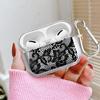 Klare Kopfhörerhüllen Hülle Für Airpods Pro3 4 Pro 1 Pro2 3 2 Blumenstempel-Muster