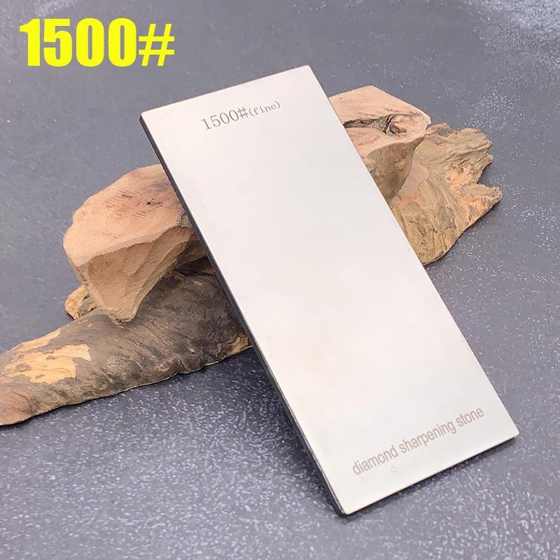 1000 1500 Girt Diamond Plate with EVA Base Professional Sharpening Stone Grinder Whetstone Knife Sharpener System Accessories
