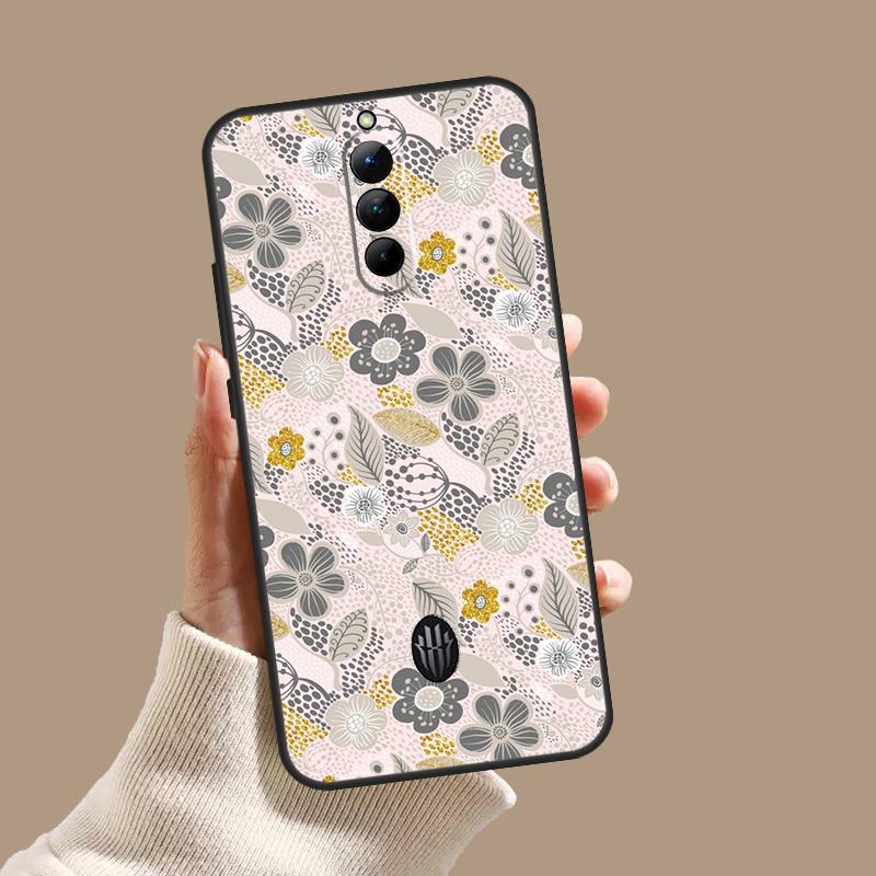 Floral Charm Secret Garden Case For ZTE Nubia Red Magic 10 10S 9S 8S 8 9 11 Pro Plus 6 7 6S 7S Pro 5G 6R 10 Air Cover
