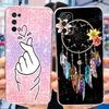 For Realme 7 Pro Case RMX2170 Cute Cat Flowers Painted Cover Clear Silicone Soft TPU Phone Case For Realme 7 Pro Realme7 5G Bags