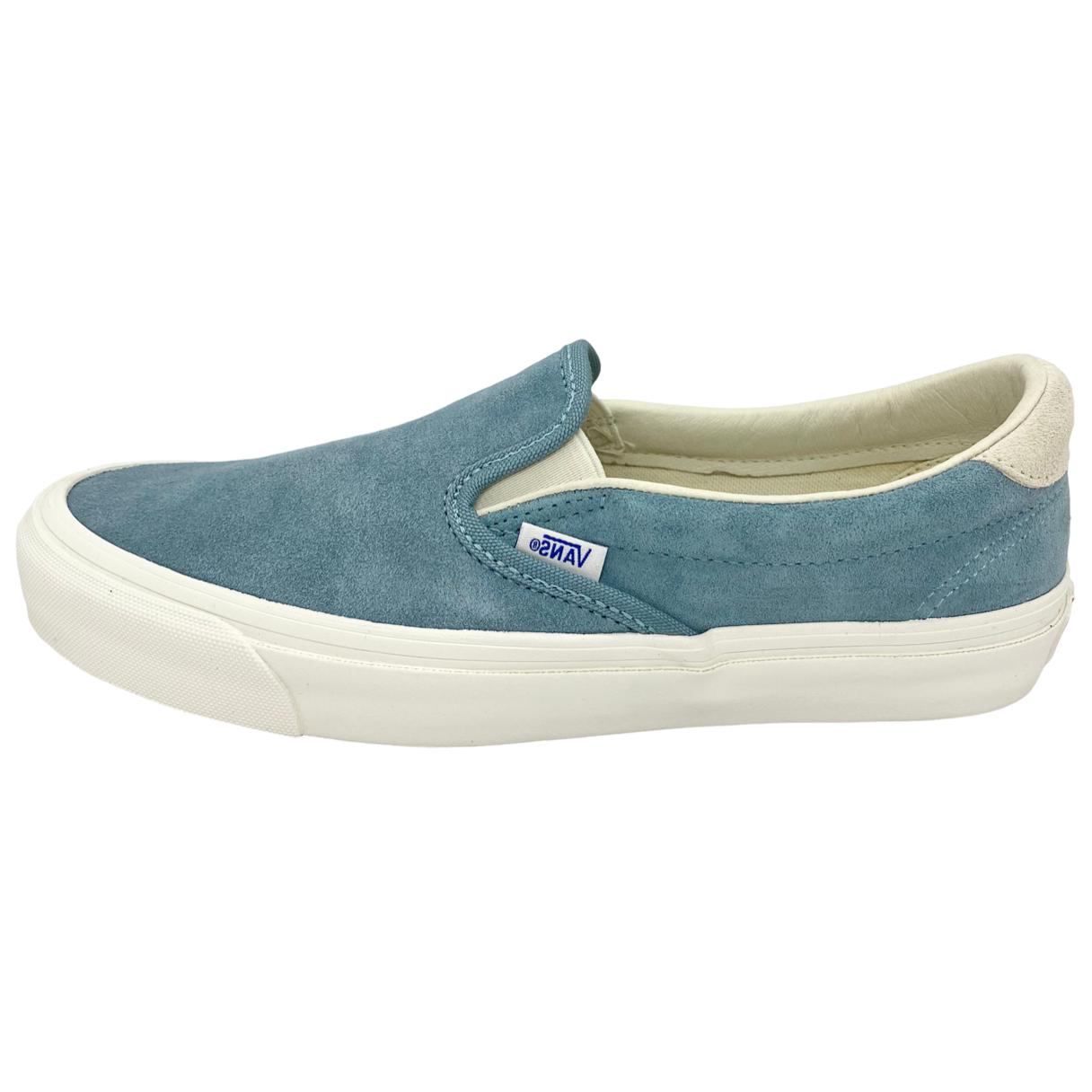 Vans OG Slip-On 59 LX Suede Smoke Blue Men Sneakers Marshmallow VN0A38FZQMA 43