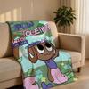 Game D-Dandy's WorldS Throw Short Plush Throw Blanket Soft Skin-Friendly Multi-Scene Home Office