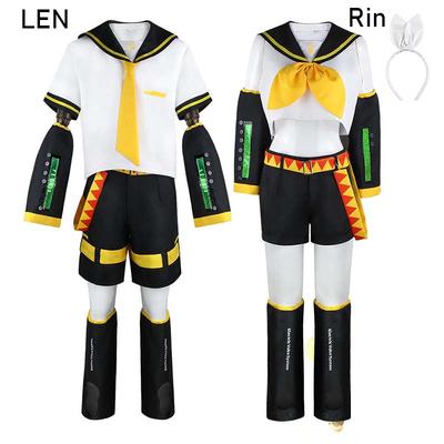 Κοστούμι Cosplay Anime Rin Len Κοστούμι Cosplay Len Rin Κοστούμι Len Kagamine Jk Στολή Για Απόκριες Comic Con Στολές
