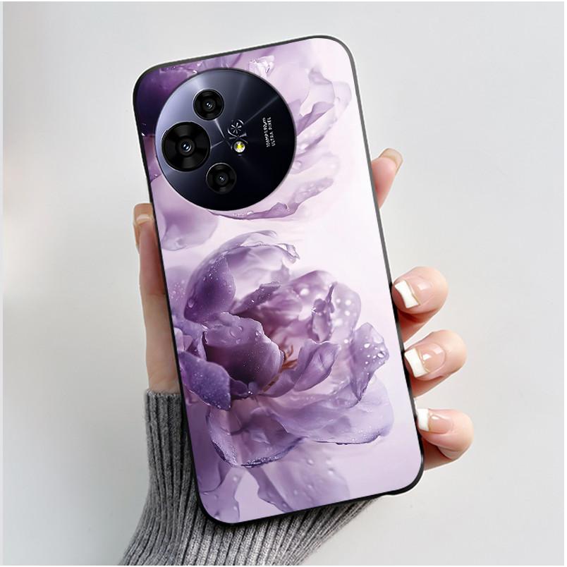 Hülle für TCL 50 NxtPaper 5G / 50 Pro NxtPaper 5G Hülle Luxus Drache Süß Cool Jungen Mädchen Schwarz Matt Weiches Silikon Rückabdeckung
