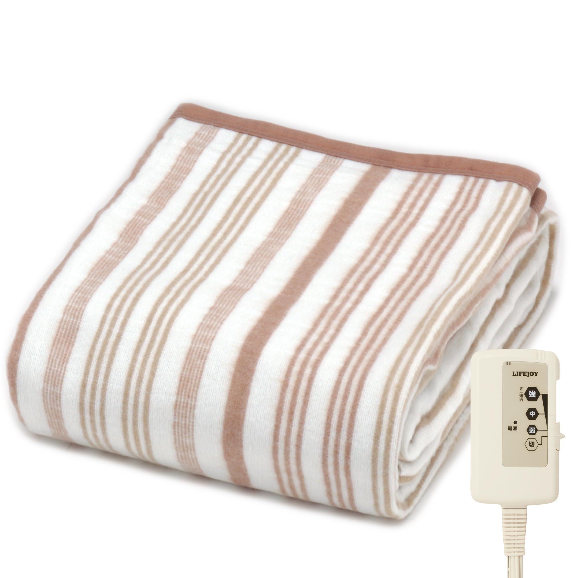 

LifeJoy Electric Single 188cm x JBK551B Blanket, Comforter/Shelf Cover, Size, Brown, 130cm, Washable, Energy-Saving, Reversible,