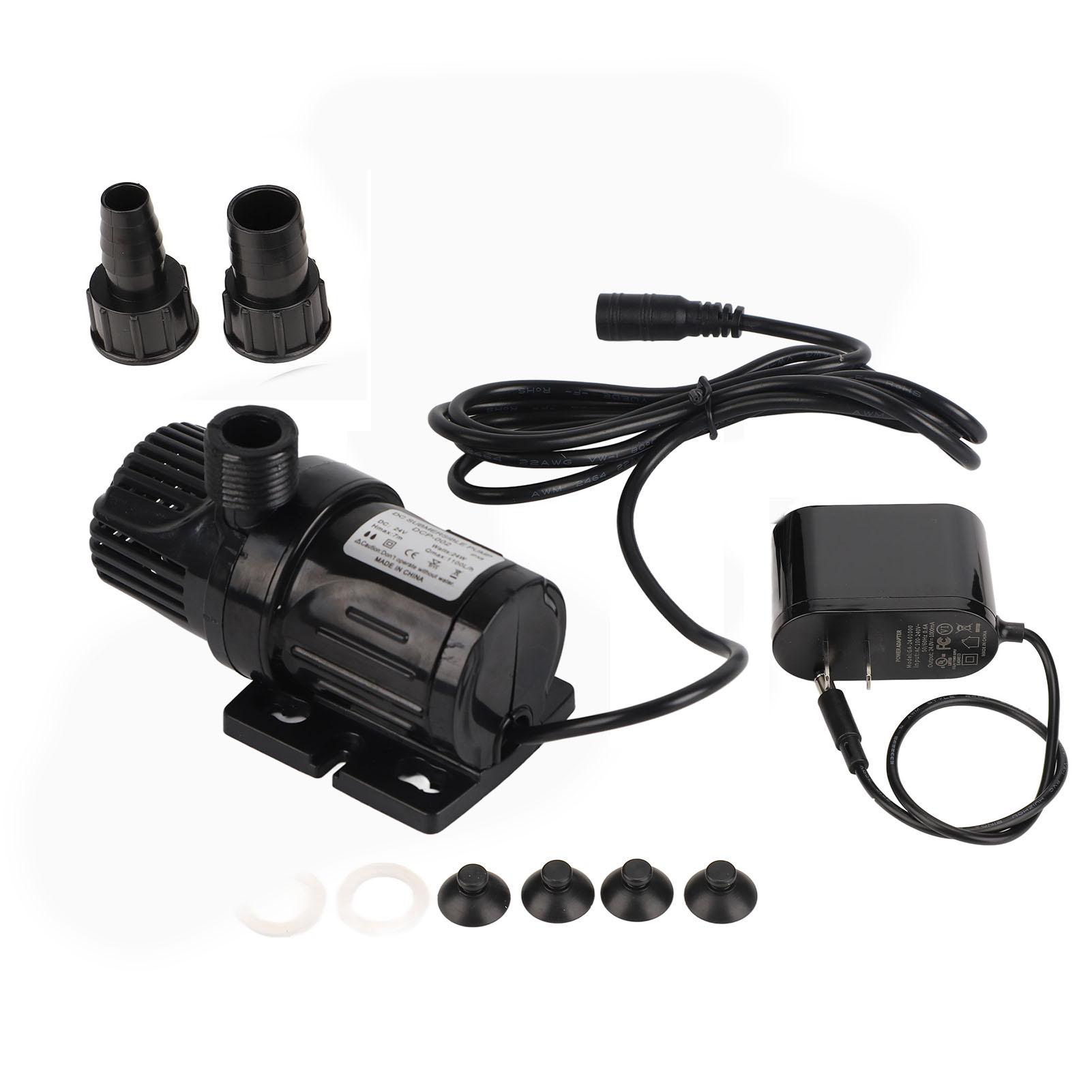 

Aquarium Submersible Pump Silent Solar IPX8 Waterproof 24V Mini Brushless Water Pump 24W