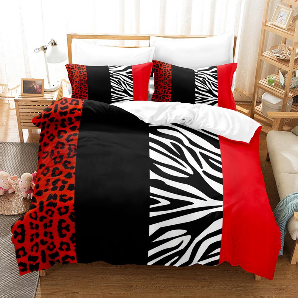 Sanded Art Pattern Three-Piece Digital Printing Bedding