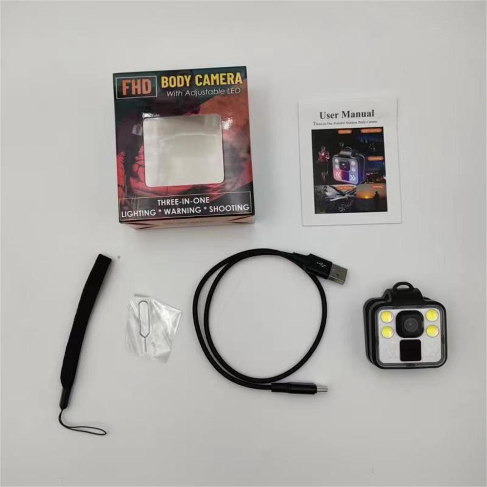 1080P with Audio and Video Recording, Mini Outdoor Sports Wireless Wearable Video Recorder, 3 LED Modes Flashlight HeadLamp Record Waterproof Cam