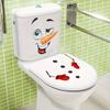 1pc Christmas Snowman Toilet Lid Decal - Waterproof, Self-Adhesive PVC Bathroom Sticker for Holiday Decor, Best for Christmas