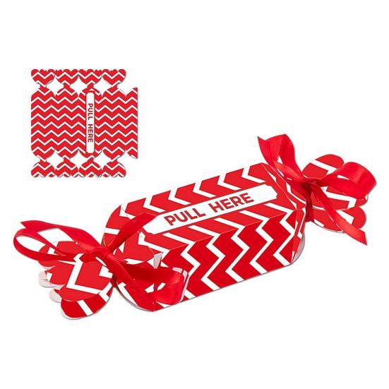 Christmas Candy Cash Pull Box Interactive Money Gift Holder with Ribbon
