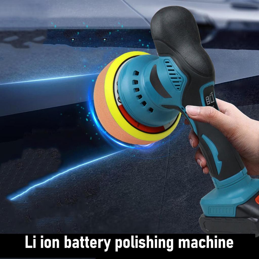 Cordless Car Buffer Polisher 8 Variable Speed 2600mAh Rechargeable Battery Powered 6 Inch Waxing Polishing Machine Car Polisher