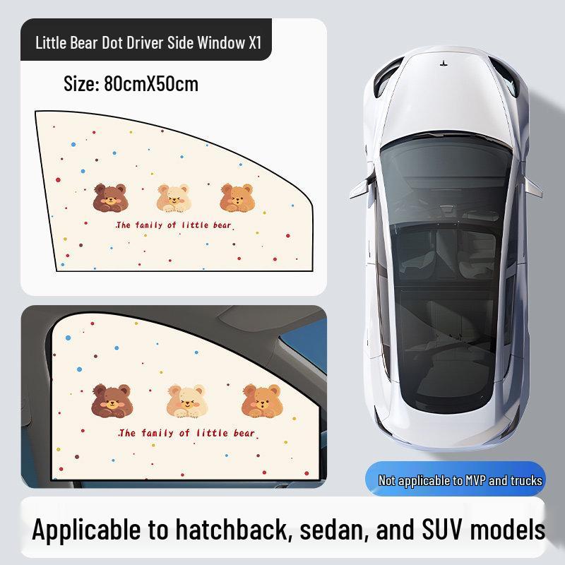 Car Window Sunshade Curtain for Baby Stroller and Vehicle Privacy