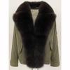 Fur Parka Jacket Fashion Short White Down Coat Winter Clothes Women Real Fur Puffer Jacket