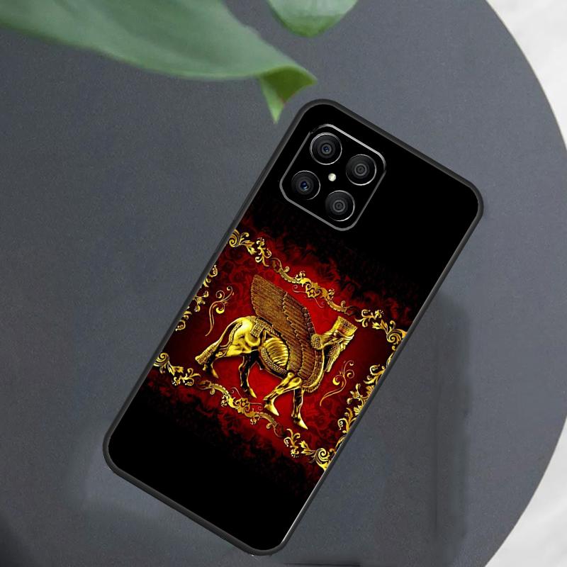 Lamassu Assyrian Winged Lion For Honor Magic 7 Lite 6 8 Case For Honor 200 400 Pro 90 70 50 X8c X8b X9a X9b X9c X9d Win RT