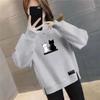 Plus Size Women's Velvet Thick Sweatshirt: Autumn/Winter Loose Fit, Slimming, & Fashionable