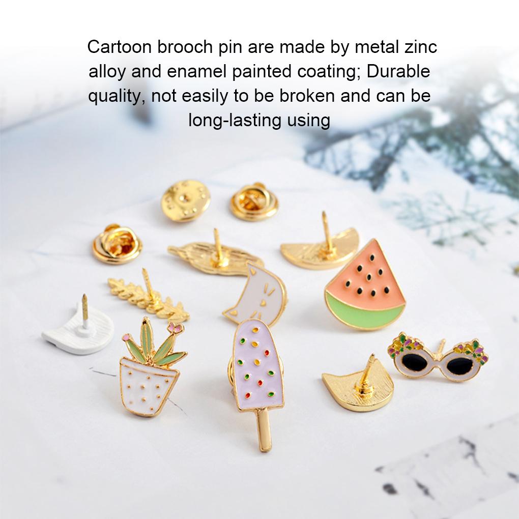 Adorable Plants Pins Fruit Watermelon Pin Personalized Children Brooch Metal Badge Multicolor Jewelries Glasses Brooches