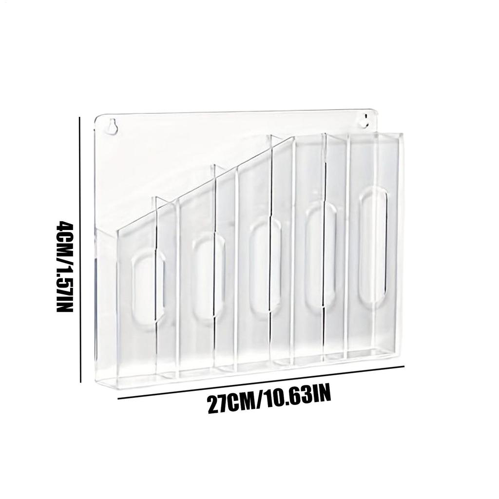 Straw Holder For Cabinet Acrylic Door Container Straw Holder For Counter For Spoon Chopsticks Stirring Rod Cupboard Drawer Wall