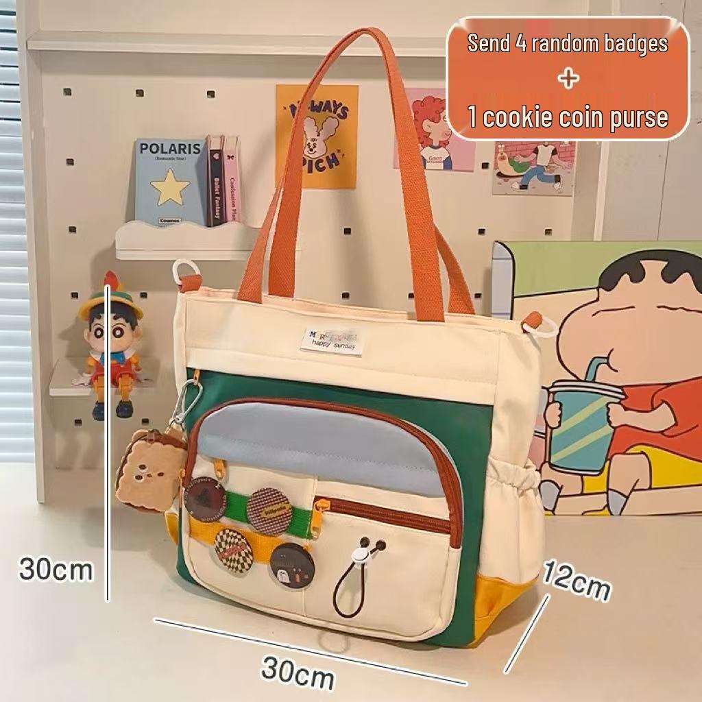 

Large Capacity Crossbody Tote Bag for Students, Work, or Mommy Duties