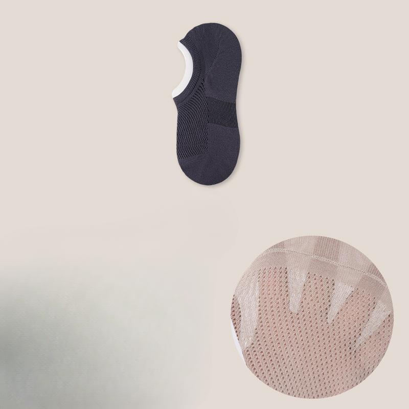 Men's Socks, Boat Socks, Summer Thin Anti-slip, Non-dropping, Invisible Socks, Pure Cotton Anti-odor, Sweat-absorbing, Antibacterial Short Socks