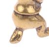 Vintage Brass Cute Rabbits Keychains Pendants Zodiac Animal Key Chains Hangings