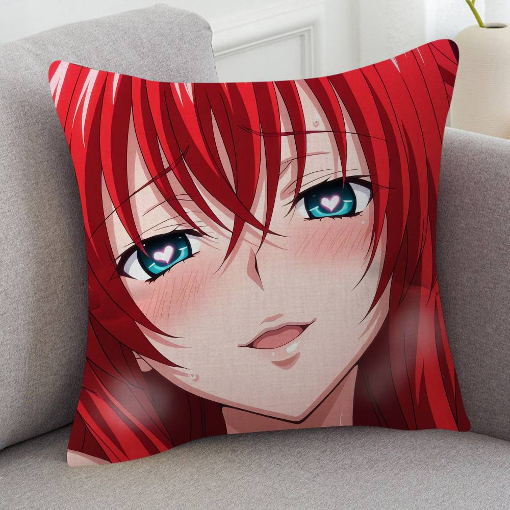 Anime High School D D Cartoon Series Square Pillowcase Soft Waist Sofa Cushion Cover Bedroom Room Pillowcase